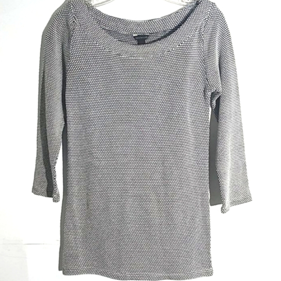 ANN TAYLOR NWT BLACK AND WHITE TOP SIZE XXS - Picture 2 of 11